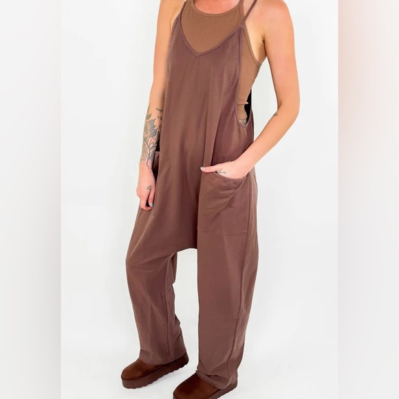 Black 100% Cotton Romper Jumpsuit NWOT - Picture 4 of 4